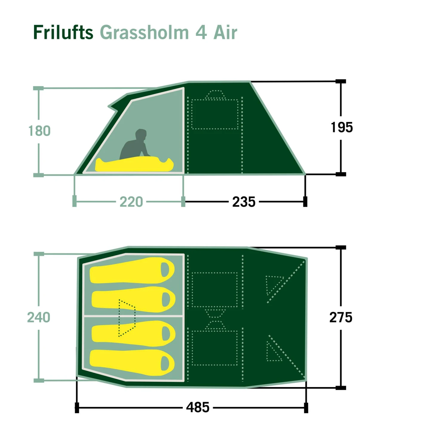 FRILUFTS GRASSHOLM 4 AIR - Familienzelt – Bild 2